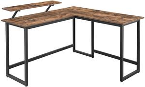 VASAGLE Písací stôl Industry - 140x130x76; 91,5 cm
