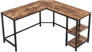 VASAGLE Písací stôl Industry - 138x138x75 cm