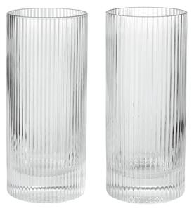 Vysoké poháre Ripple Clear 480 ml – set 2 ks
