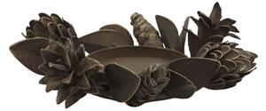 Kovový svietnik Cones/Leaves