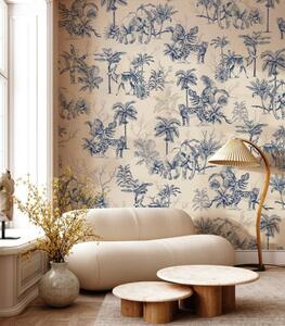 WALLCOLORS Power of Jungle Sepia wallpaper - tapeta