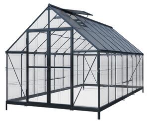 Polykarbonátový záhradný skleník Aurora 2,4 x 3,6 m CoverTech čierny
