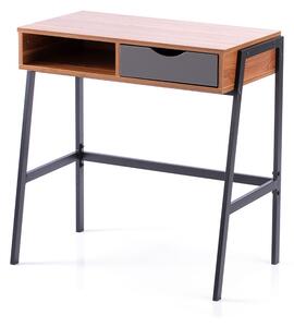 HOMEDE Písací stôl Kins orech, 75x45x76 cm