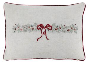 Vyšívaný obal na vankúš Bow/Garland 35 × 50 cm