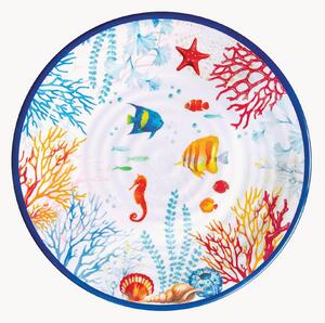 Porcelánové plytké taniere Bora Bora, 6 ks