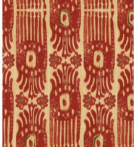 MINDTHEGAP Tribal Ikat Lava red - tapeta