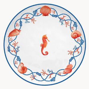 Porcelánové raňajkové taniere Cote De Mer, 4 ks