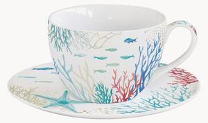 Porcelánová šálka na kávu's podšálkou Under The Sea