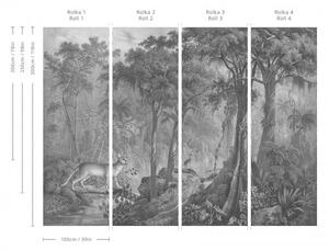 WALLCOLORS Jungle Cat Wallpaper - tapeta