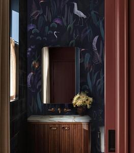 WALLCOLORS Calm Heron Purple wallpaper - tapeta