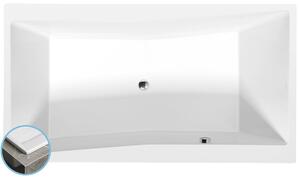 Polysan QUEST SLIM obdĺžniková vaňa 180x100x49cm, biela