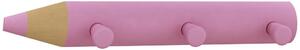 Vešiak V Tvare Ceruzky Š: 37cm, Ružový