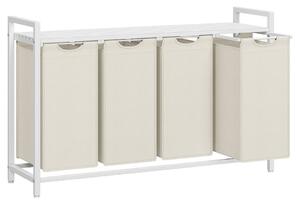 SONGMICS Kôš na bielizeň Vasagle Blumo 160 L biely
