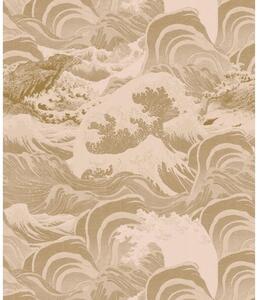MINDTHEGAP Sea Waves Taupe - tapeta