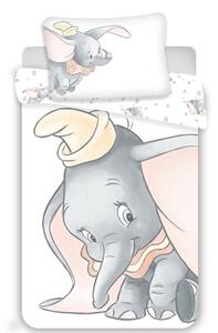 Bavlnené obliečky do postieľky – Dumbo "Grey" baby