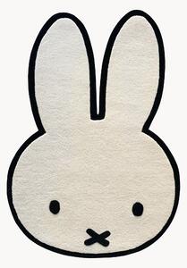Detský ručne tuftovaný koberec v tvare zajaca Miffy