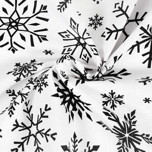 Goldea vianočné bavlnené plátno - snehové vločky 150 cm