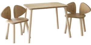 Detská súprava stolíka a stoličiek 2 ks Mickey Two Chair Set - Brown