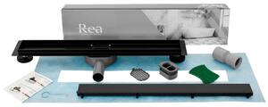 REA - Lineárny odtokový žľab Neo Pro 2v1, 90 - čierna