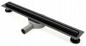 REA - Lineárny odtokový žľab Neo Slim Pro 60 - čierna