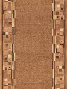 Associated Weavers , Protišmykový behúň na mieru Bombay 33, šíre 67 cm, hnedá, chodba / predsieň