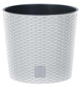 Prosperplast Kvetináč Rato Knitted biely, variant 40 cm