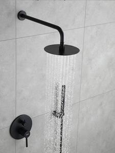 REA - Podomietková sprchová súprava Lungo - čierna, matná