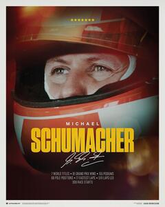 Umelecká tlač Michael Schumacher - Keep Fighting - 2023, (40 x 50 cm)