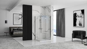 Rea - Skladací sprchovací kút Fold N2 - chróm / transparentný - 80x80 cm