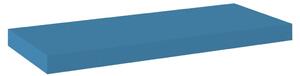 Plávajúca nástenná polica, modrá 60x23,5x3,8 cm, MDF