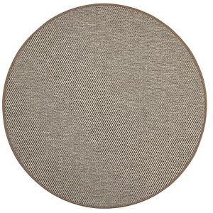 Vopi koberce Kusový koberec Nature svetle béžový okrúhly - 100x100 (priemer) kruh cm