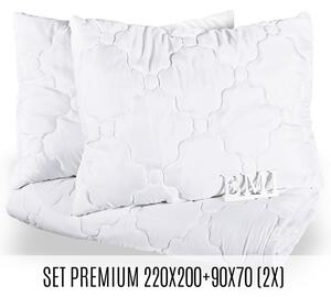 Set manželskej prikrývky a vankúšov Premium 220x200 + 90x70 (2x) EMI
