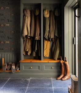 WALLCOLORS Horses olive wallpaper - tapeta