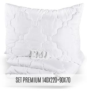 Set predĺženej prikrývky a vankúša Premium 140x220 90x70 EMI