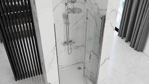REA - Sprchové dvere Molier 100, bez profilu - chróm/transparentné