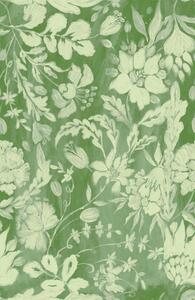 MINDTHEGAP Flowery Ornament Bud Green - tapeta