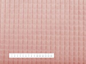 Biante Hrejivé posteľné obliečky Minky kocky MKK-003 Púdrovo ružové Jednolôžko 140x200 a 70x90 cm