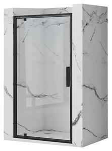 Rea - Sprchové dvere Rapid Swing - čierna/transparentná - 80x195 cm L/P