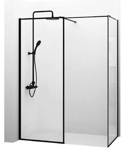 Rea - Sprchovací kút Walk-in Bler - čierna/transparentná - 100x120 cm