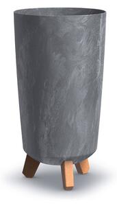 Prosperplast Kvetináč GRACIA TUBUS SLIM BETON EFFECT 19,5 cm marengo