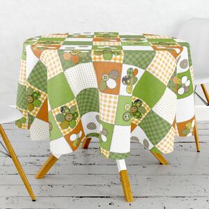 Obrus ​​PVC okrúhly FL-1763-02 – Gombíková lúka (rôzne veľkosti)