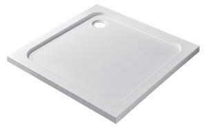 Cerano Soto, štvorcová akrytálová sprchová vanička 100x100x5 cm, biela, CER-CER-425545