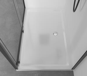 Cerano Soto, obdĺžniková akrytálová sprchová vanička 90x80x5 cm, biela, CER-CER-425551