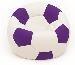 Sedací vak futbalová lopta malá bielofialová EMI