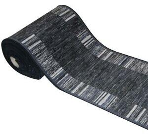 Associated Weavers koberce Protišmykový behúň na mieru Adagio 29 tmavosivý - šíre 80 cm s obšitím