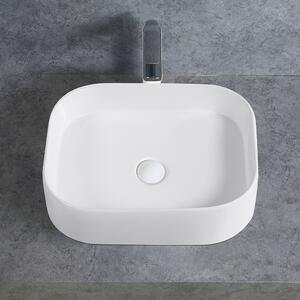 CERANO - Keramické umývadlo na dosku Matteo - biela lesklá - 45x38 cm