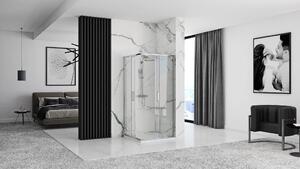 Rea - Sprchovací kút Punto - chróm/transparentný - 80x100 cm - L/P