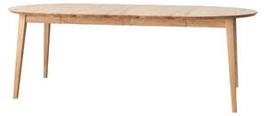 Okrúhly rozkladací dubový stôl Orbetello 90 cm do 190 cm