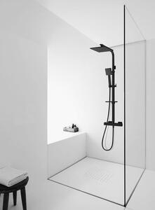 TUANA - Nástenný posuvný sprchový set Theo - čierna matná - 95-127 cm