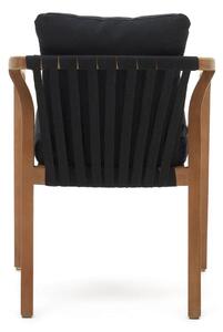 MUZZA Záhradná stolička laret čierna